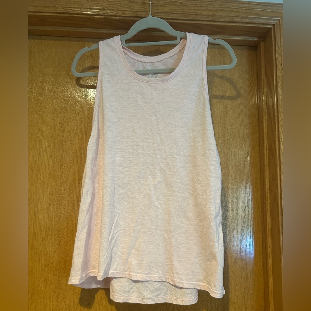 Old Navy Light Pink Sleeveless Relaxed Tank Top
